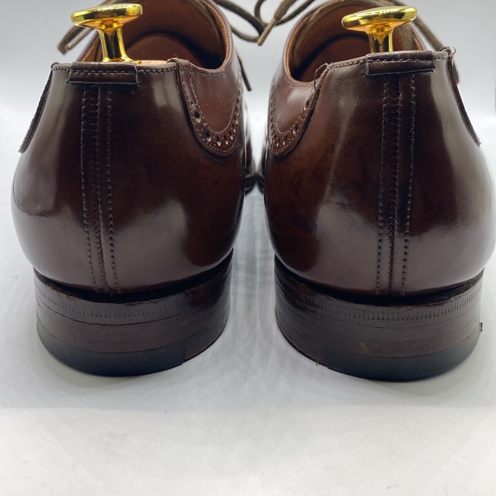 Church's Custom Grade Men Size 11 Brown Leather Plain Toe Derby Dress Shoes - Picture 4 of 16